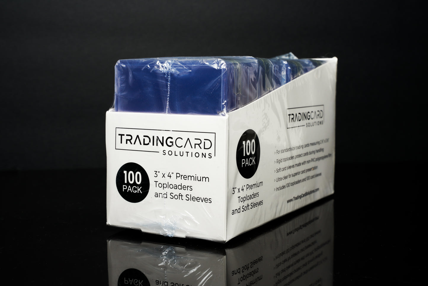 3" x 4" Premium Toploaders (100 Pack w/ 100 Soft Sleeves)