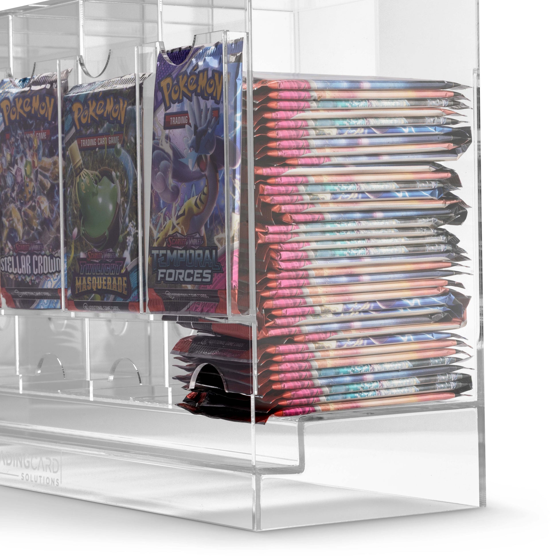pokemon booster pack dispenser Acrylic Booster Pack Dispenser – tradingcardsolutions