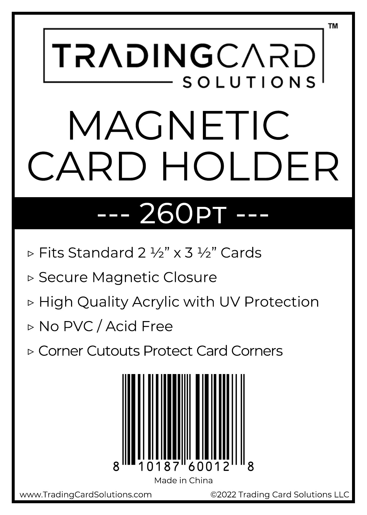 Magnetic Card Holder - 260pt