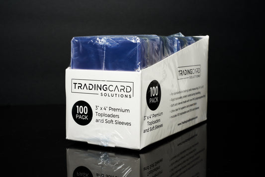 3" x 4" Premium Toploaders (100 Pack w/ 100 Soft Sleeves)