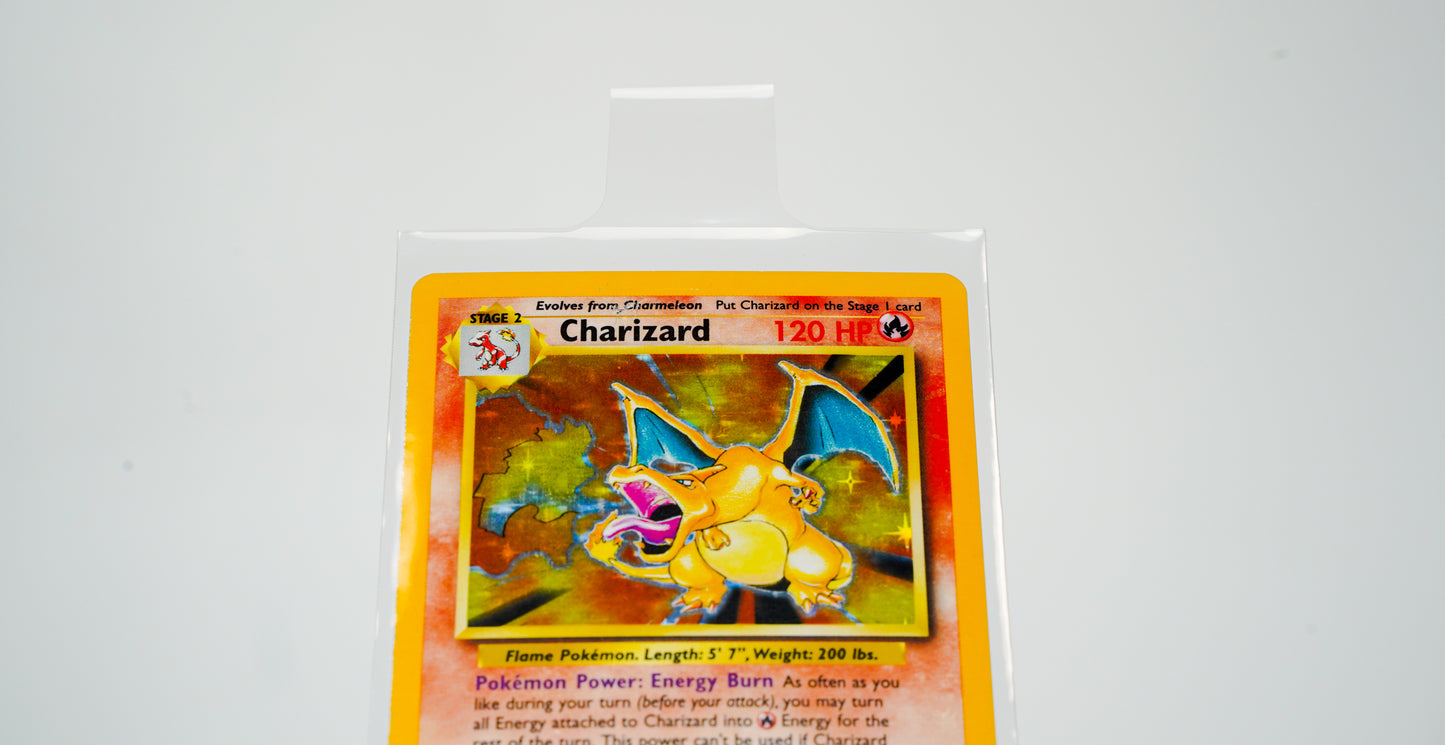 Premium Card Sleeves with 20mm Pull Tabs - Clear (100 Count)